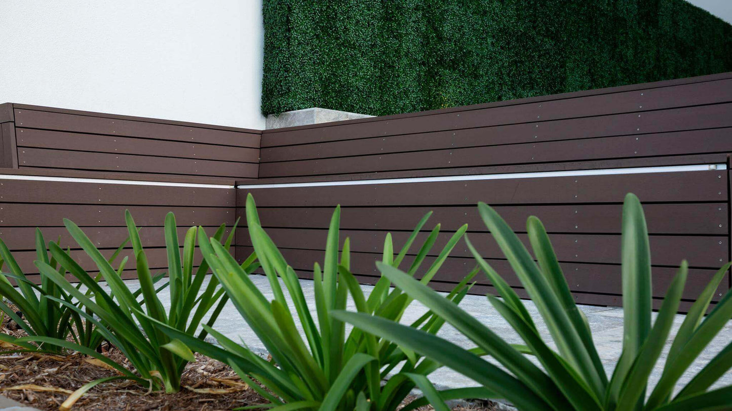 Sample Panel of Premium Dark Artificial Boxwood Wall (Small Sample) Commercial Grade UV Resistant