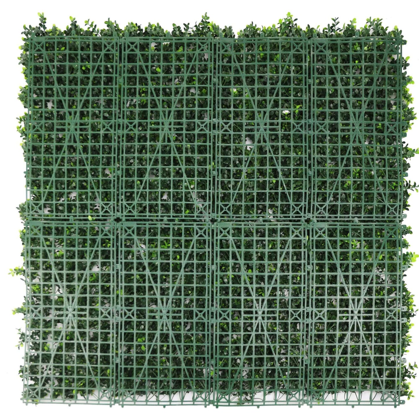 White Flowering Artificial Boxwood Wall 40" x 40" 11SQ FT Commercial Grade UV Resistant