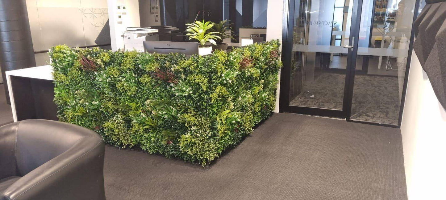 Ultra-Luxury Lush Spring Artificial Vertical Garden Green Wall 40" x 40" 11SQ FT Commercial Grade UV Resistant (Overstock Sale)