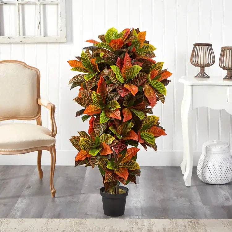 56" Croton Plant (Real Touch)