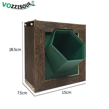 Hanging Pot Wooden Box Frame Vertical Garden