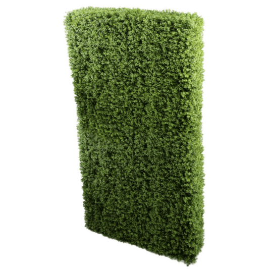 Natural Artificial Boxwood Hedge 40"L x 80"H Commercial Grade UV Resistant