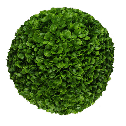 Artificial Rose Clover Topiary Ball 17" UV Resistant Set of 2