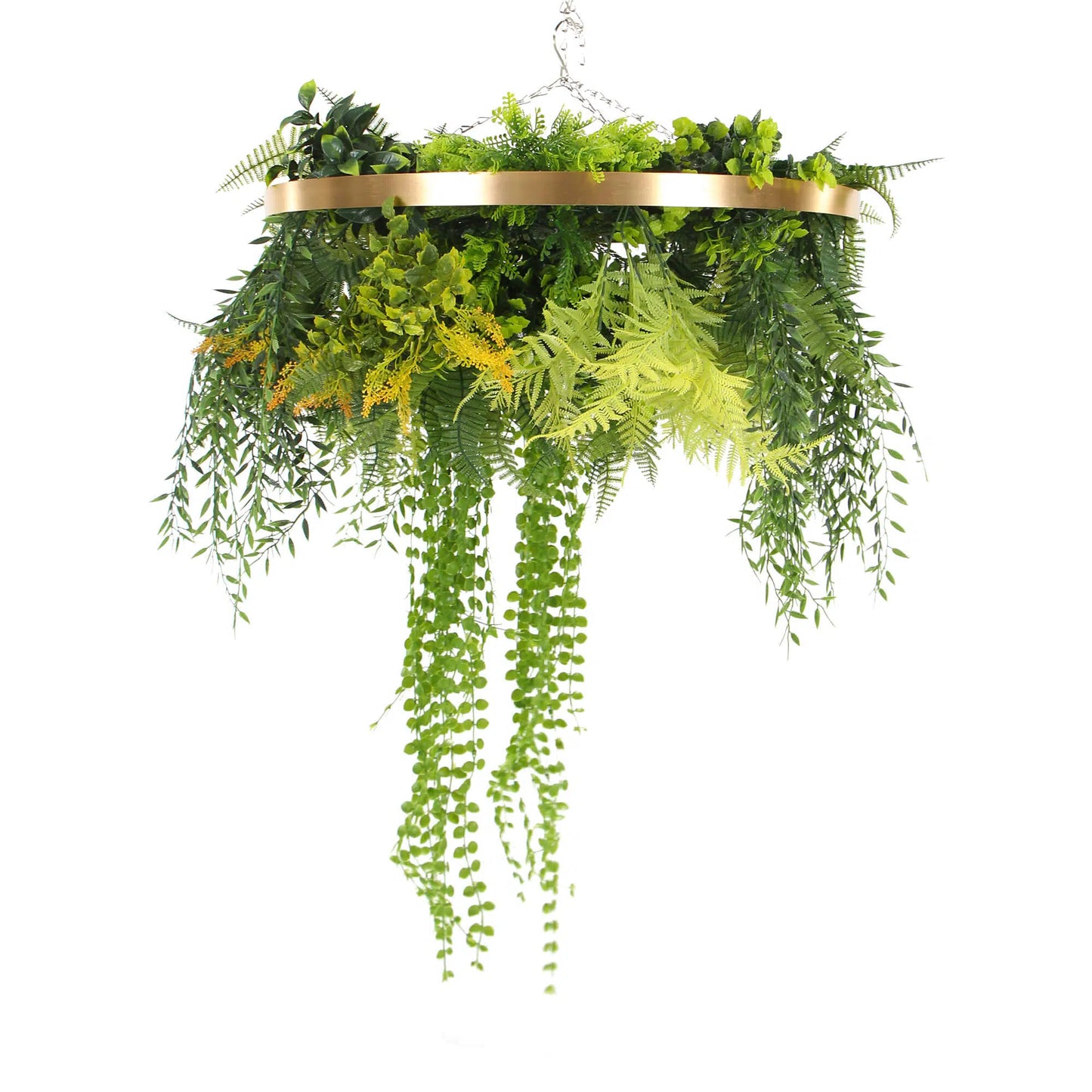 Imitation Premium Gold Artificial Hanging Green Wall Disc 15" (Limited Edition)