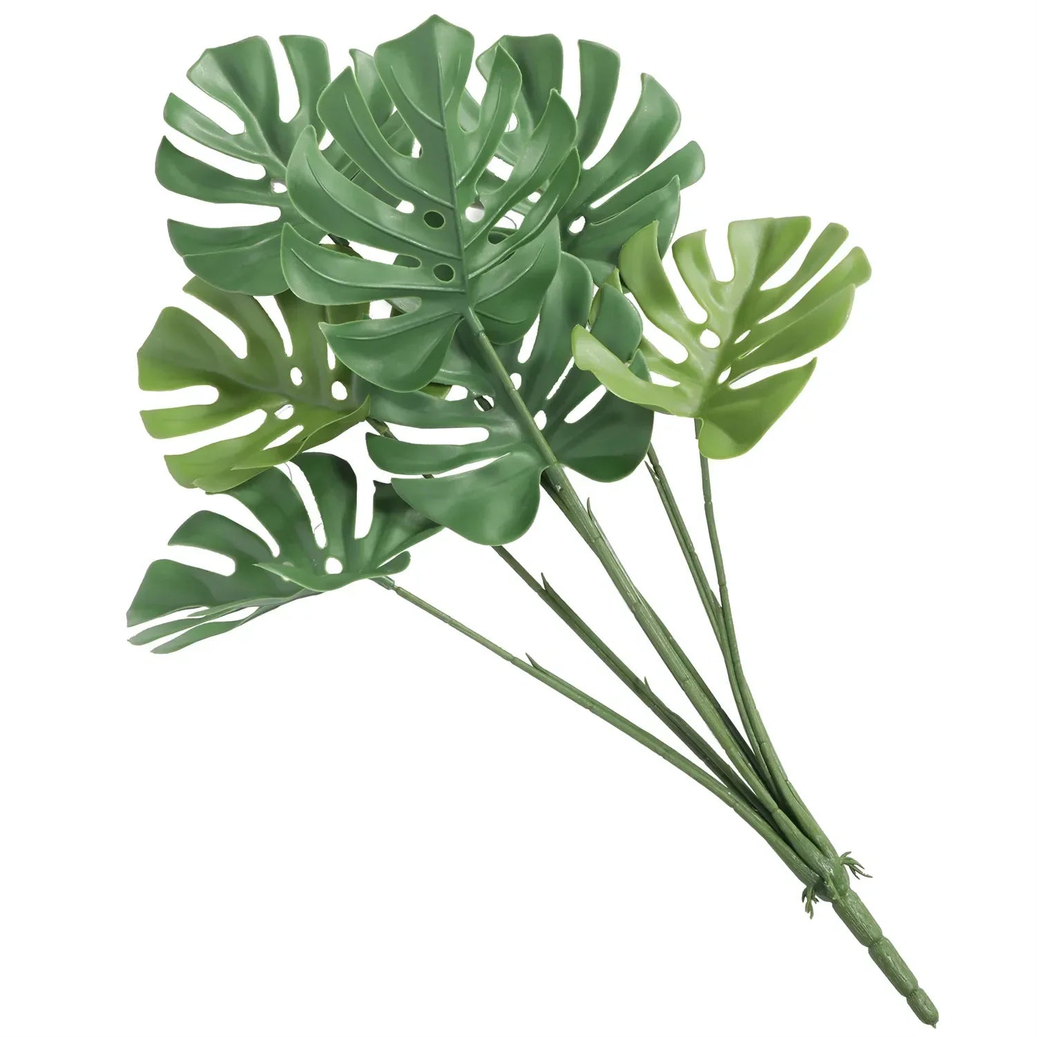 Artificial Monstera Split Leaf Philodendron Plant Stem 24" UV Resistant (Outdoor Proof)