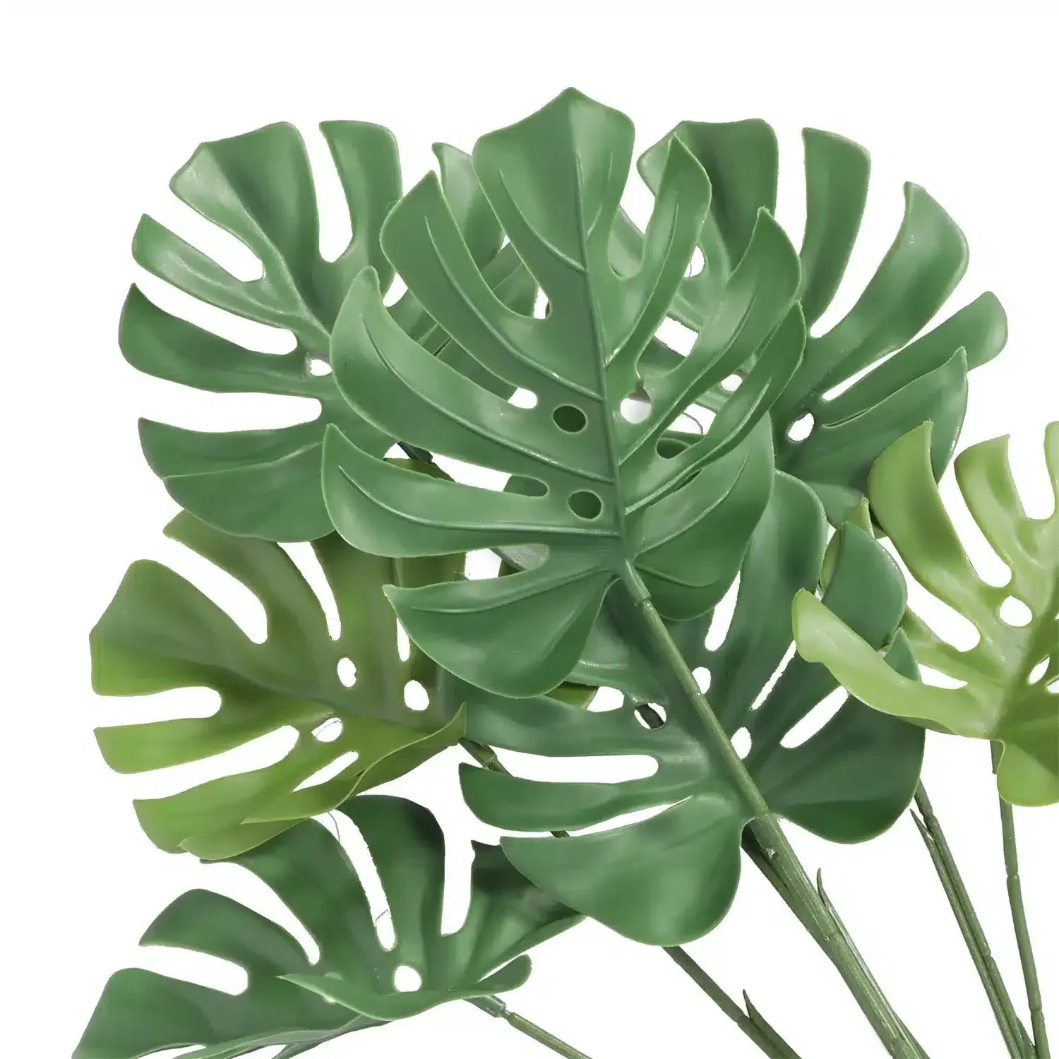 Artificial Monstera Split Leaf Philodendron Plant Stem 24" UV Resistant (Outdoor Proof)