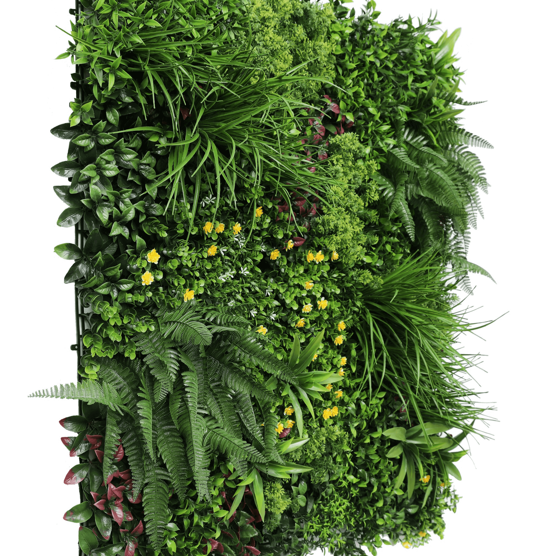 Luxury Country Fern Artificial Vertical Garden 40" x 40" 11SQ FT Commercial Grade UV Resistant