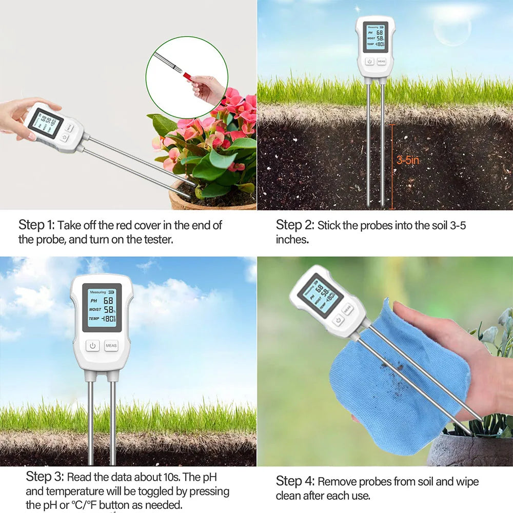 3-In-1 Soil Moisture Meter