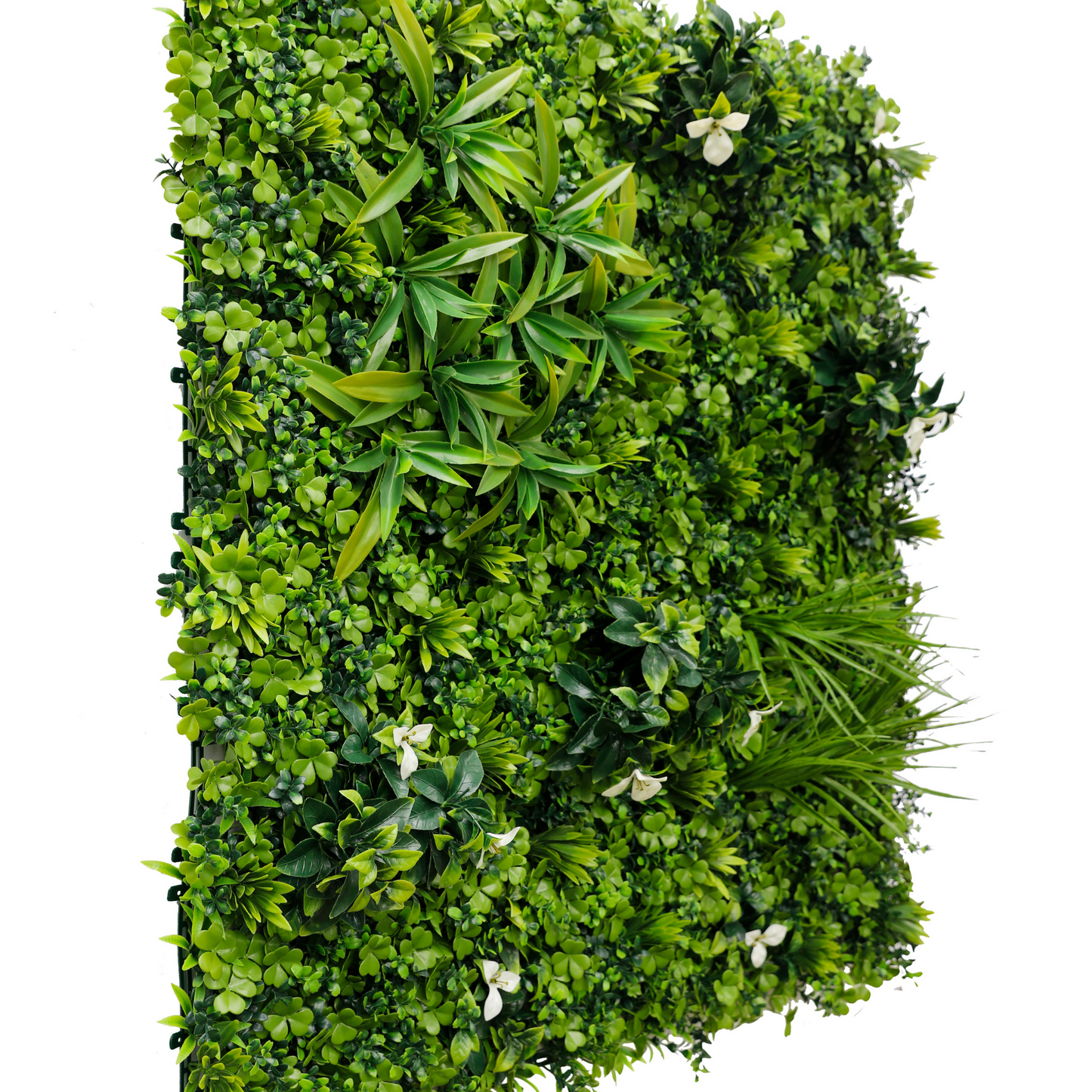 Sample Panel of White Oasis Artificial Vertical Garden (Small Sample) Commercial Grade UV Resistant