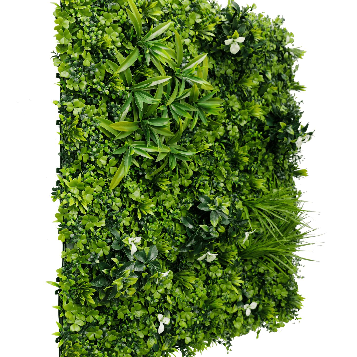 Luxury White Oasis Artificial Vertical Garden 40" x 40" 11SQ FT Commercial Grade UV Resistant