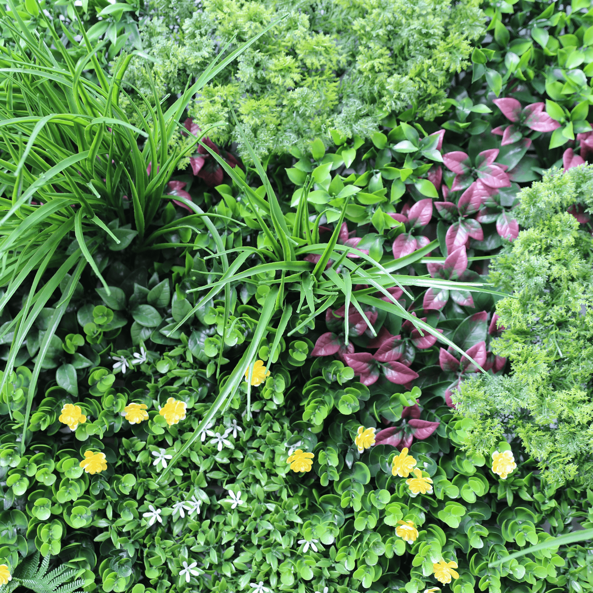 Sample Panel of Country Fern Artificial Vertical Garden (Small Sample) Commercial Grade UV Resistant