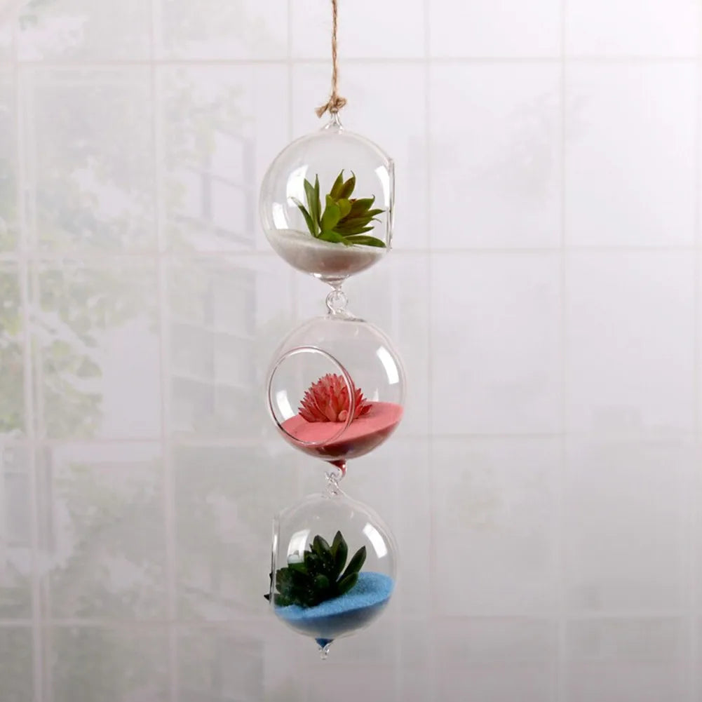 Hanging Ball Glass Planter