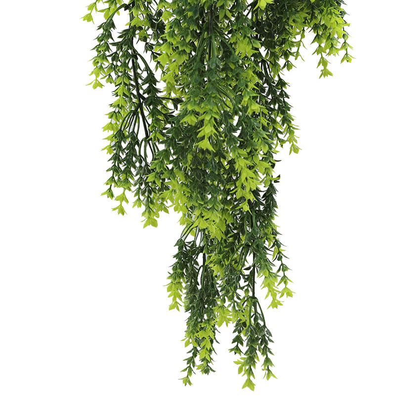 Artificial Hanging Vivid Green Dense Fern Plant 30" UV Resistant