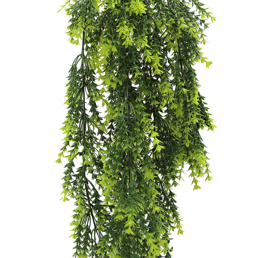 Artificial Hanging Vivid Green Dense Fern Plant 30" UV Resistant