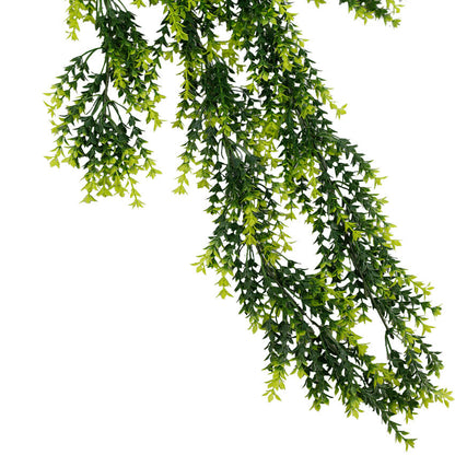 Artificial Hanging Vivid Green Dense Fern Plant 30" UV Resistant