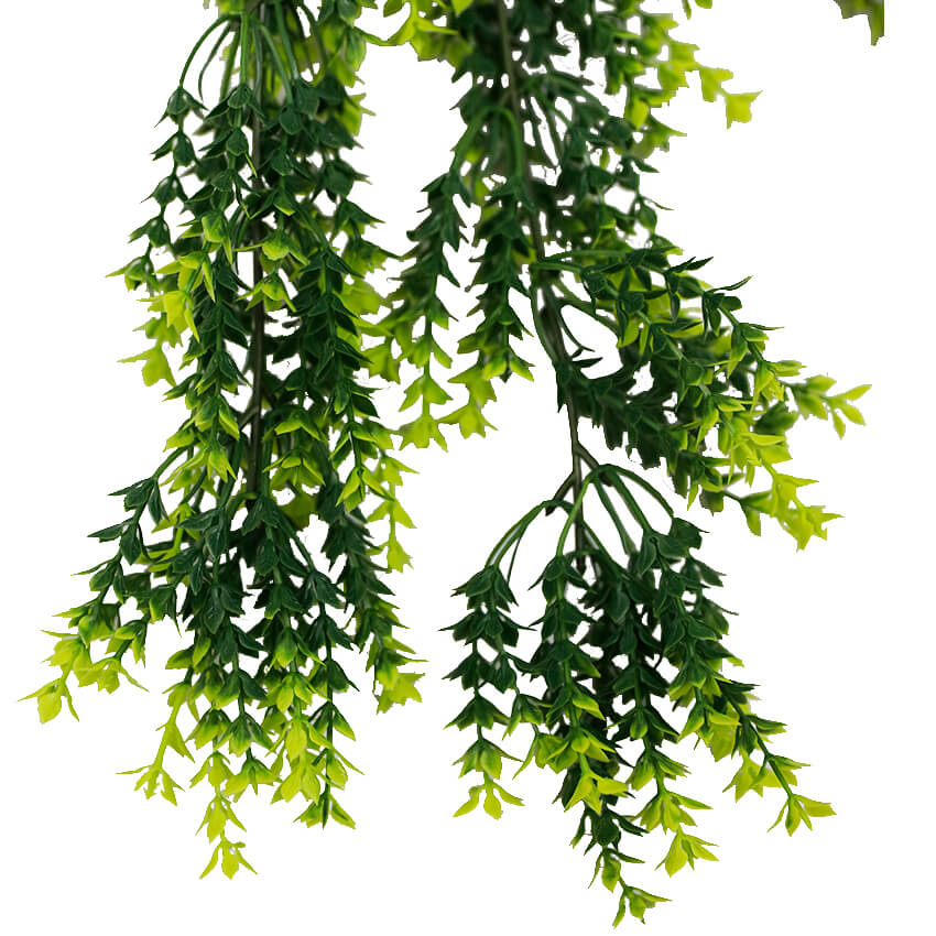 Artificial Hanging Vivid Green Dense Fern Plant 30" UV Resistant