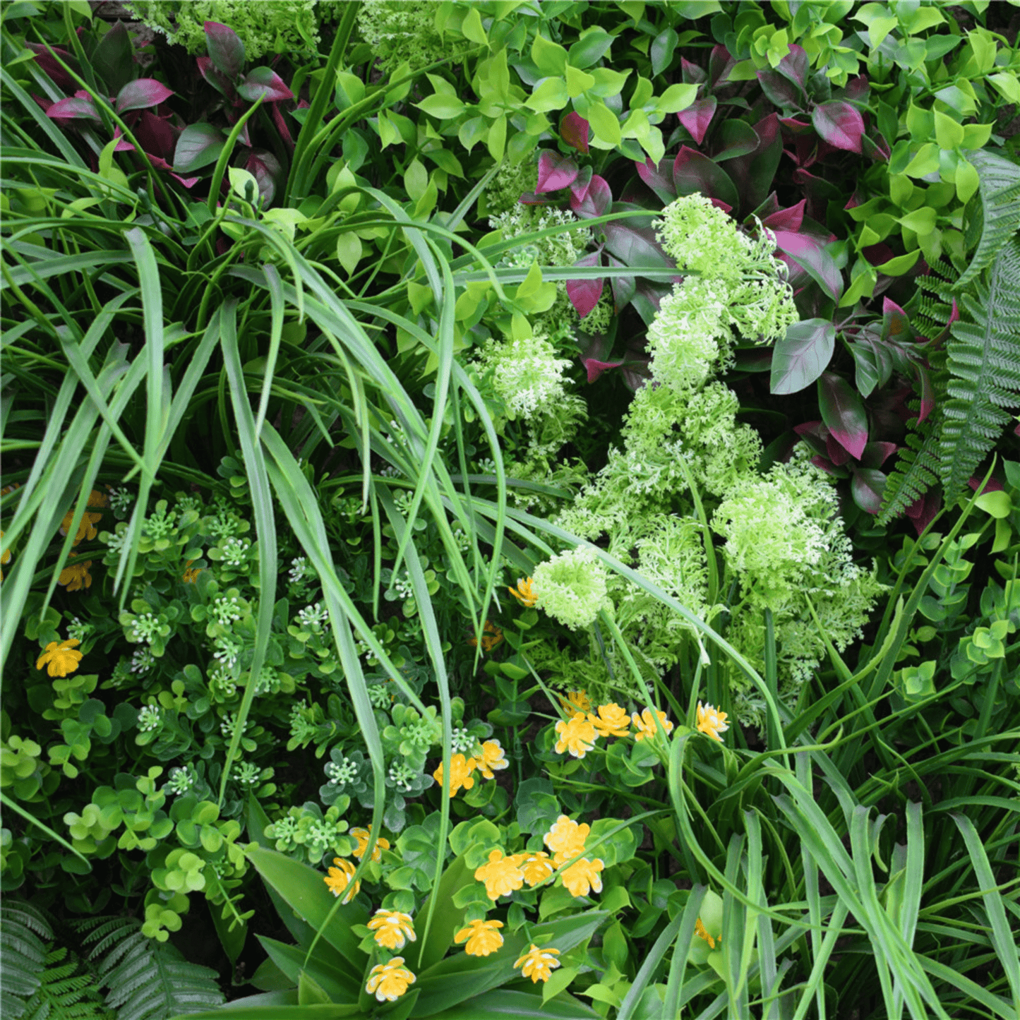 Sample Panel of Country Fern Artificial Vertical Garden (Small Sample) Commercial Grade UV Resistant