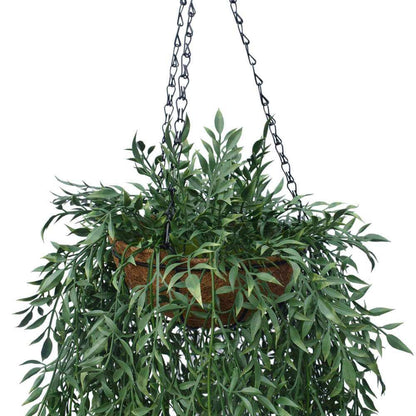 Artificial Fern Hanging Basket UV Resistant