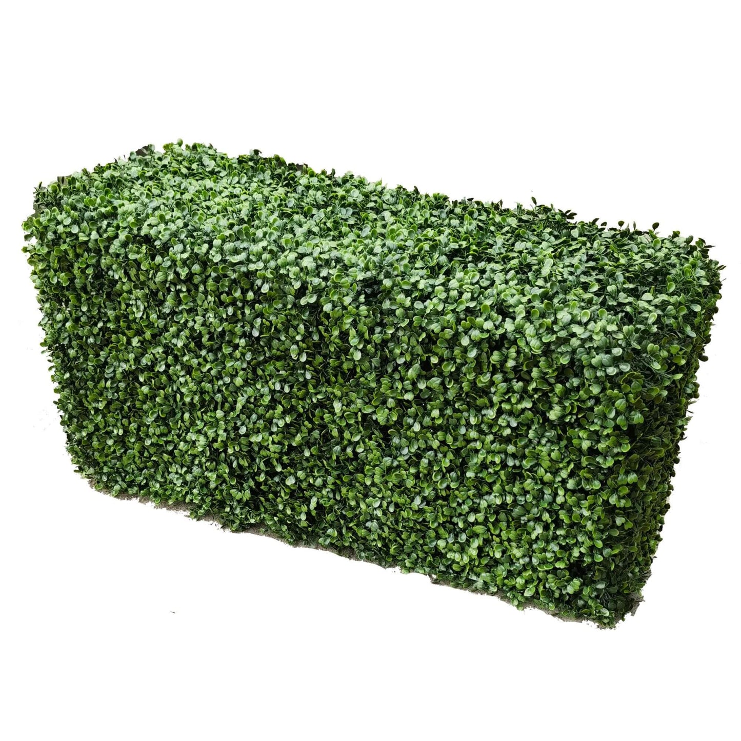 Premium Two Tone Green Artificial Boxwood Hedge 40"L x 20"H Commercial Grade UV Resistant