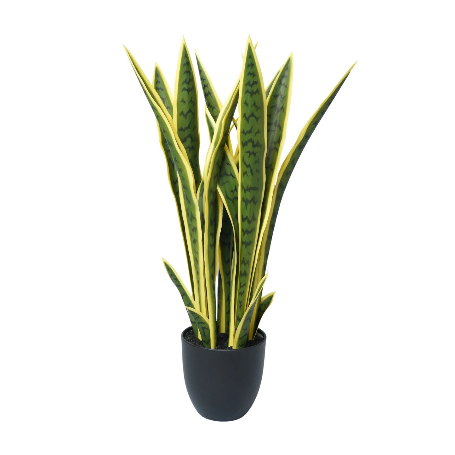 Set of 4 Artificial Yellow Tongue Plants (Snake Plant) - UV Resistant (Clearance)