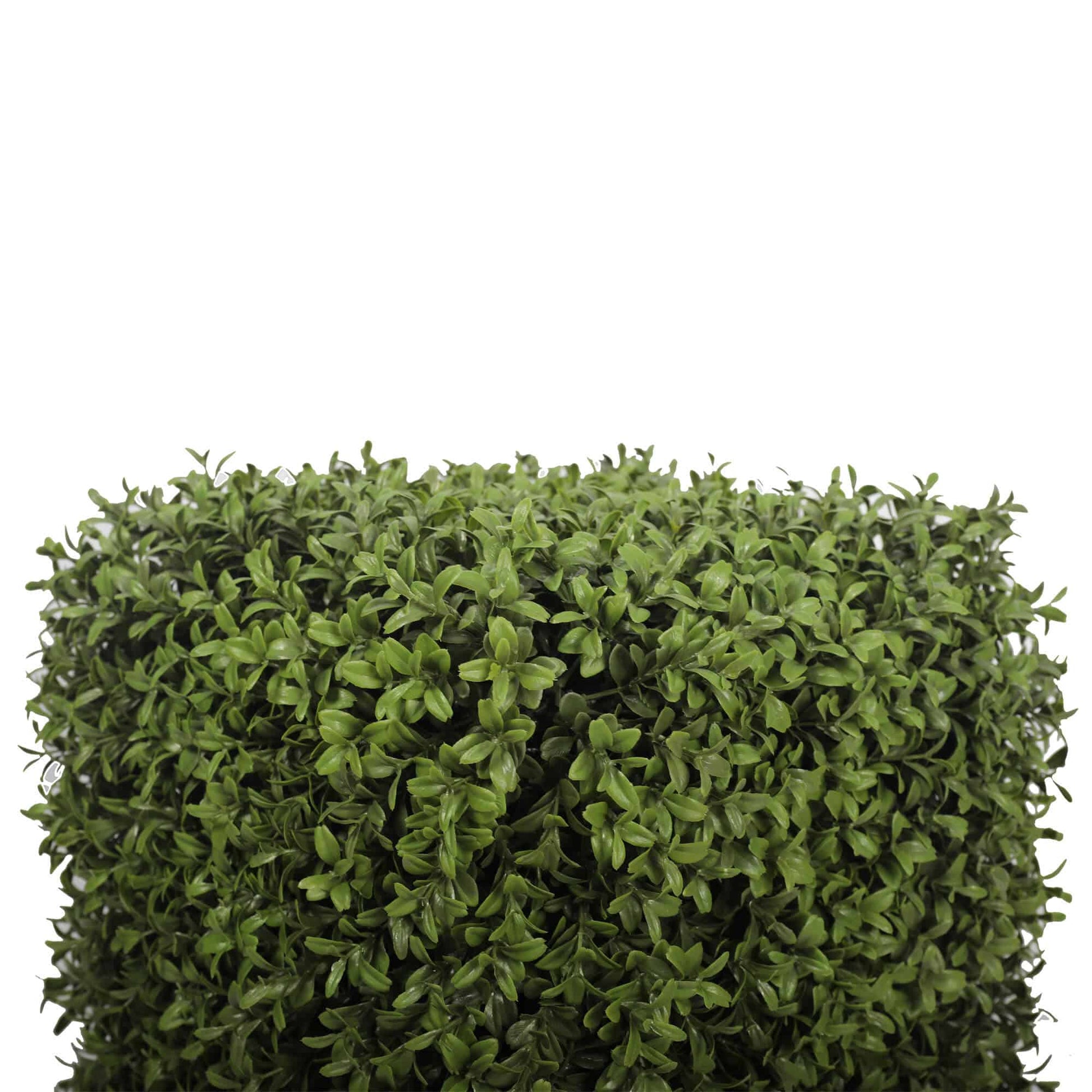 Premium Potted Artificial Square Topiary Plant 21" - UV Resistant / Outdoor Proof