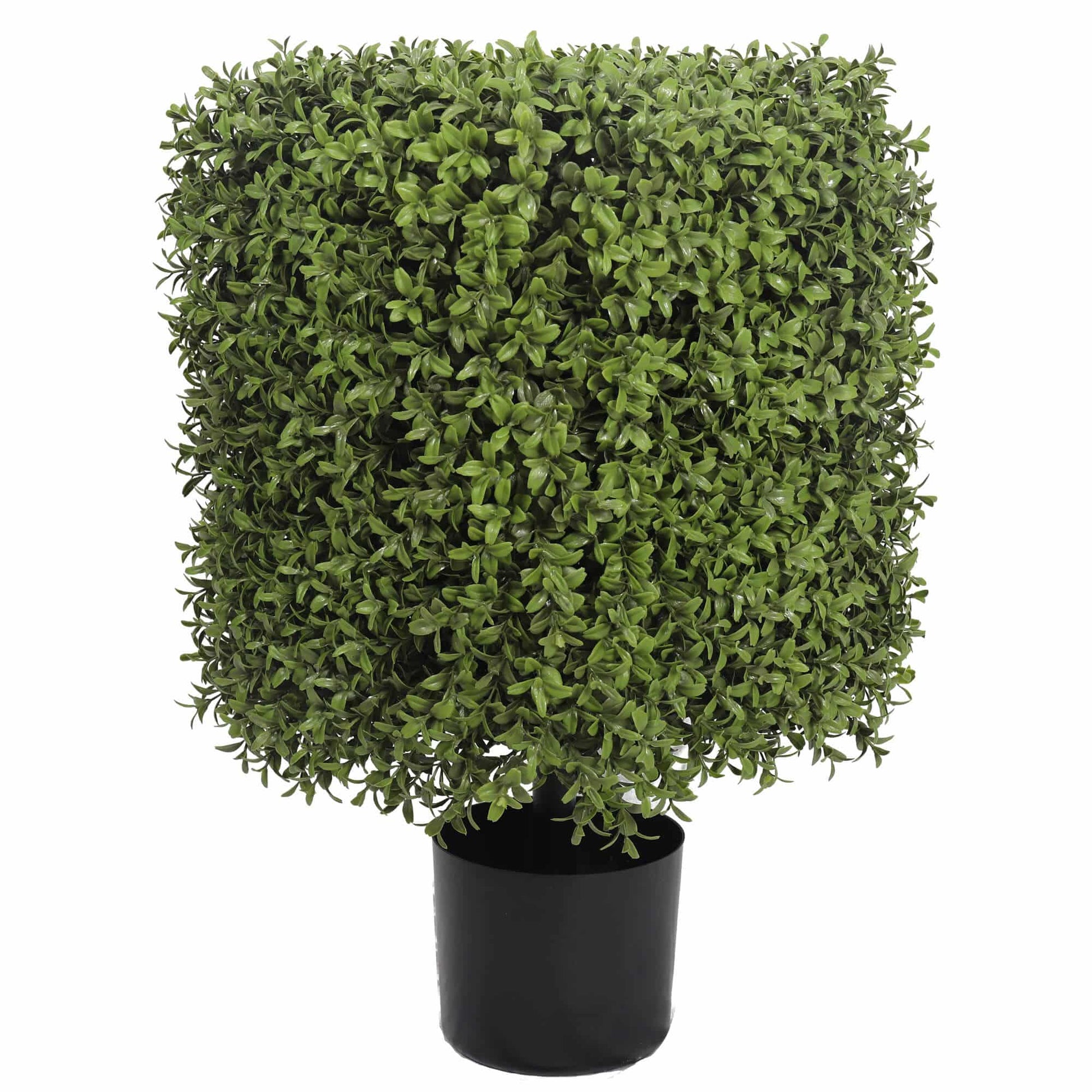 Premium Potted Artificial Square Topiary Plant 22" UV Resistant (Clearance)