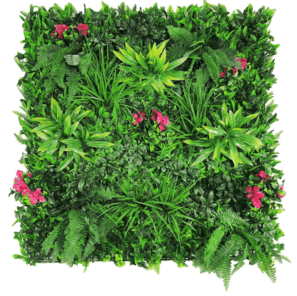 Luxury Pink Sensation Artificial Living Wall / Green Wall 40" x 40" 11SQ FT Commercial Grade UV Resistant