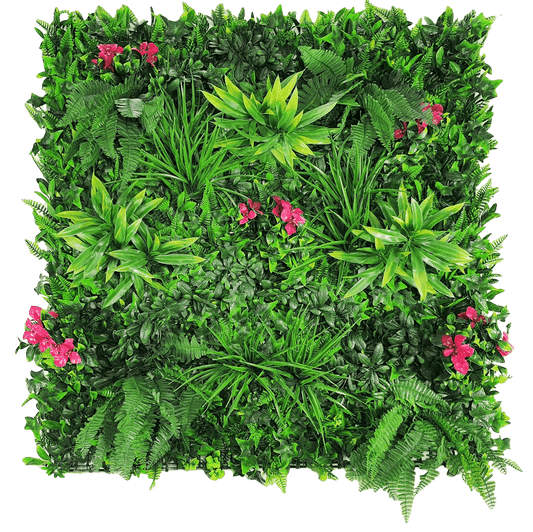 Luxury Pink Sensation Artificial Living Wall / Green Wall 40" x 40" 11SQ FT Commercial Grade UV Resistant