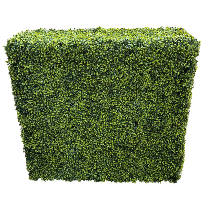 Premium Light Green Artificial Boxwood Hedge 30"L x 30"H Commercial Grade UV Resistant