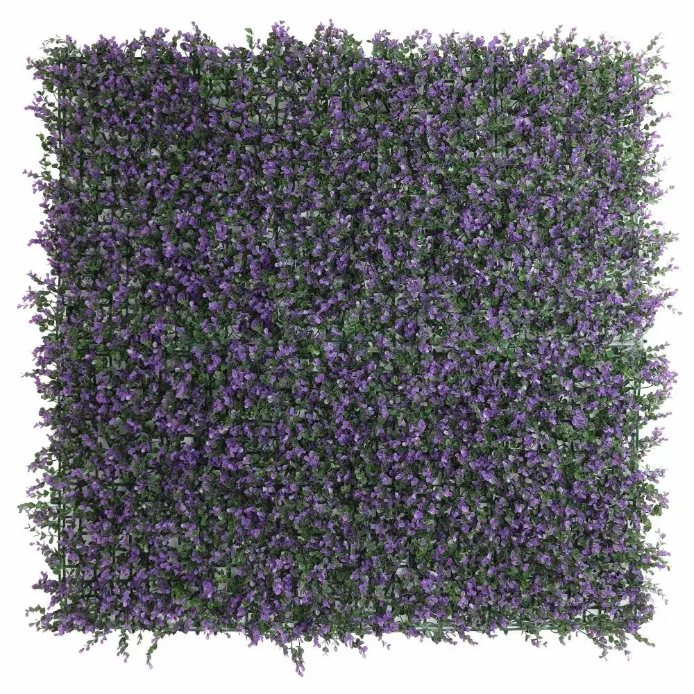 Artificial Purple Lavender Foliage Wall Panels 11SQFT 40"x 40" Commercial Grade UV Resistant