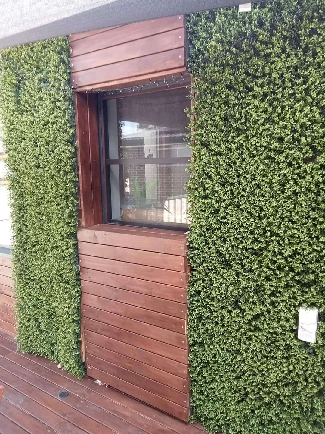 Natural Artificial Boxwood Wall 40" x 40" 11SQ FT Commercial Grade UV Resistant