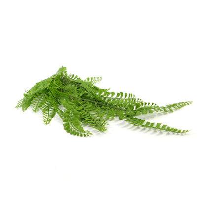 Artificial Dark Green Hanging Button Fern Plant 31" UV Resistant