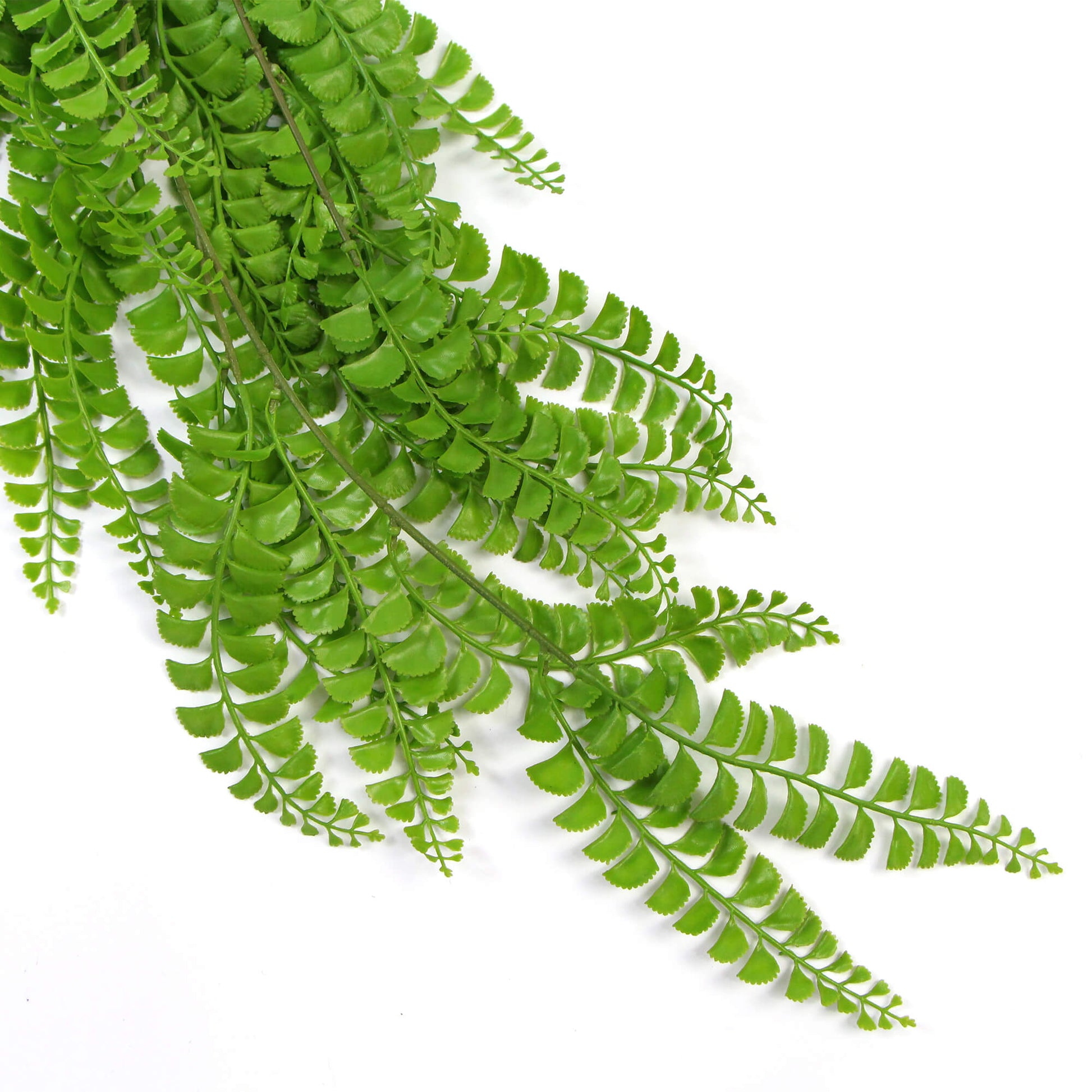 Artificial Dark Green Hanging Button Fern Plant 31" UV Resistant