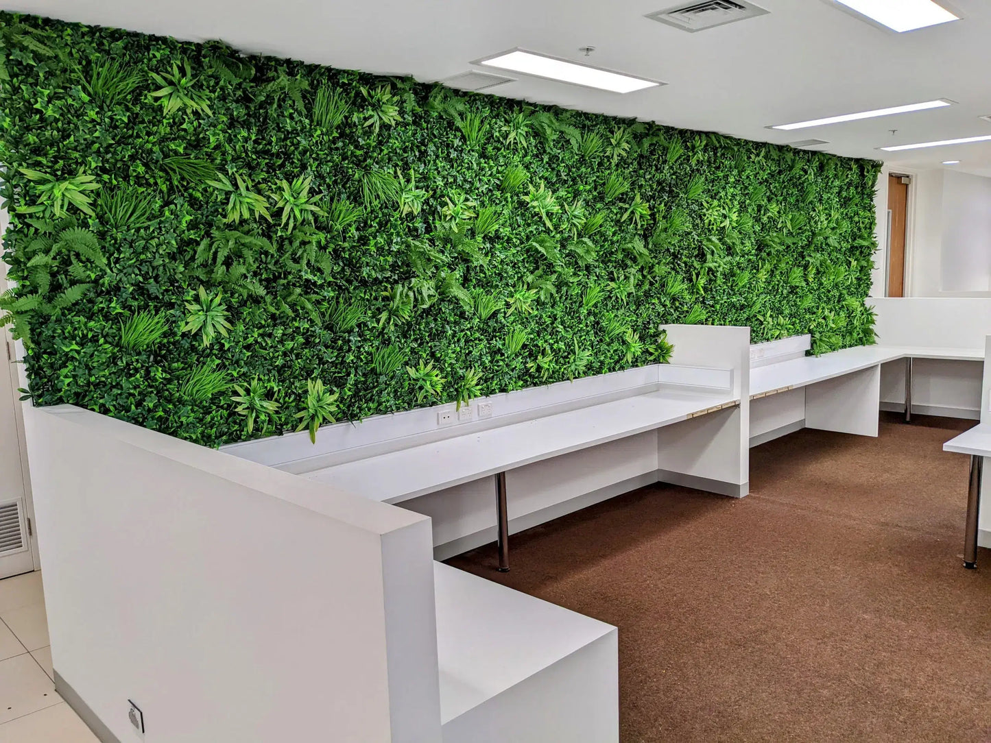 Luxury Green Tropics Artificial Living Wall / Green Wall 40" x 40" 11SQ FT Commercial Grade UV Resistant