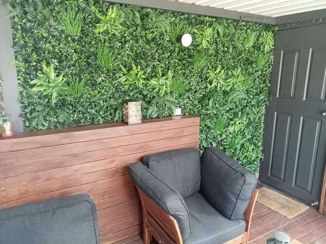 Sample Panel of Green Tropics Artificial Vertical Garden (Small Sample) Commercial Grade UV Resistant