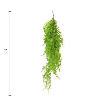 Artificial Hanging Bracken Fern 31" Long UV Resistant