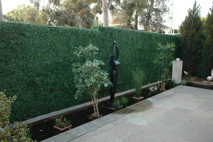 Dark Artificial Boxwood Wall (6 Pieces 40" x 40") 66 SQ FT Set Commercial Grade UV Resistant