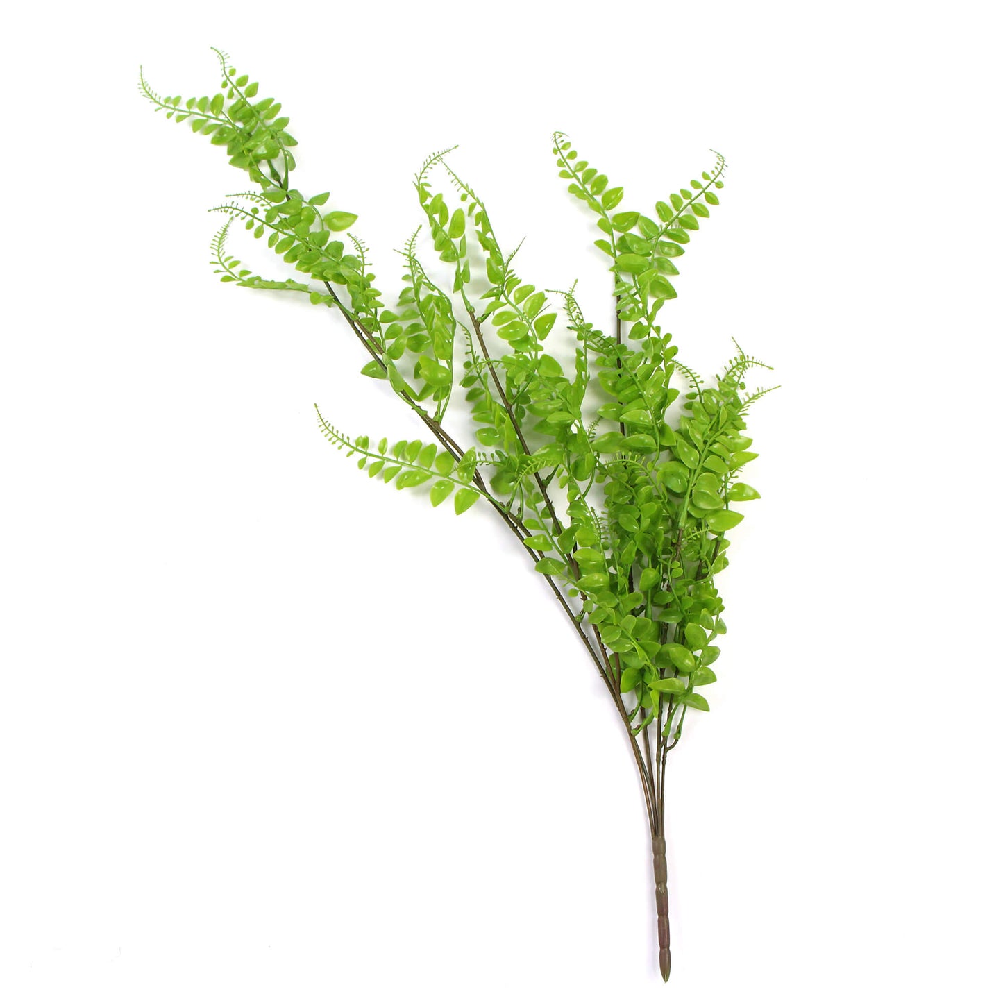 Artificial Light Green Hanging Button Fern Plant 31" UV Resistant