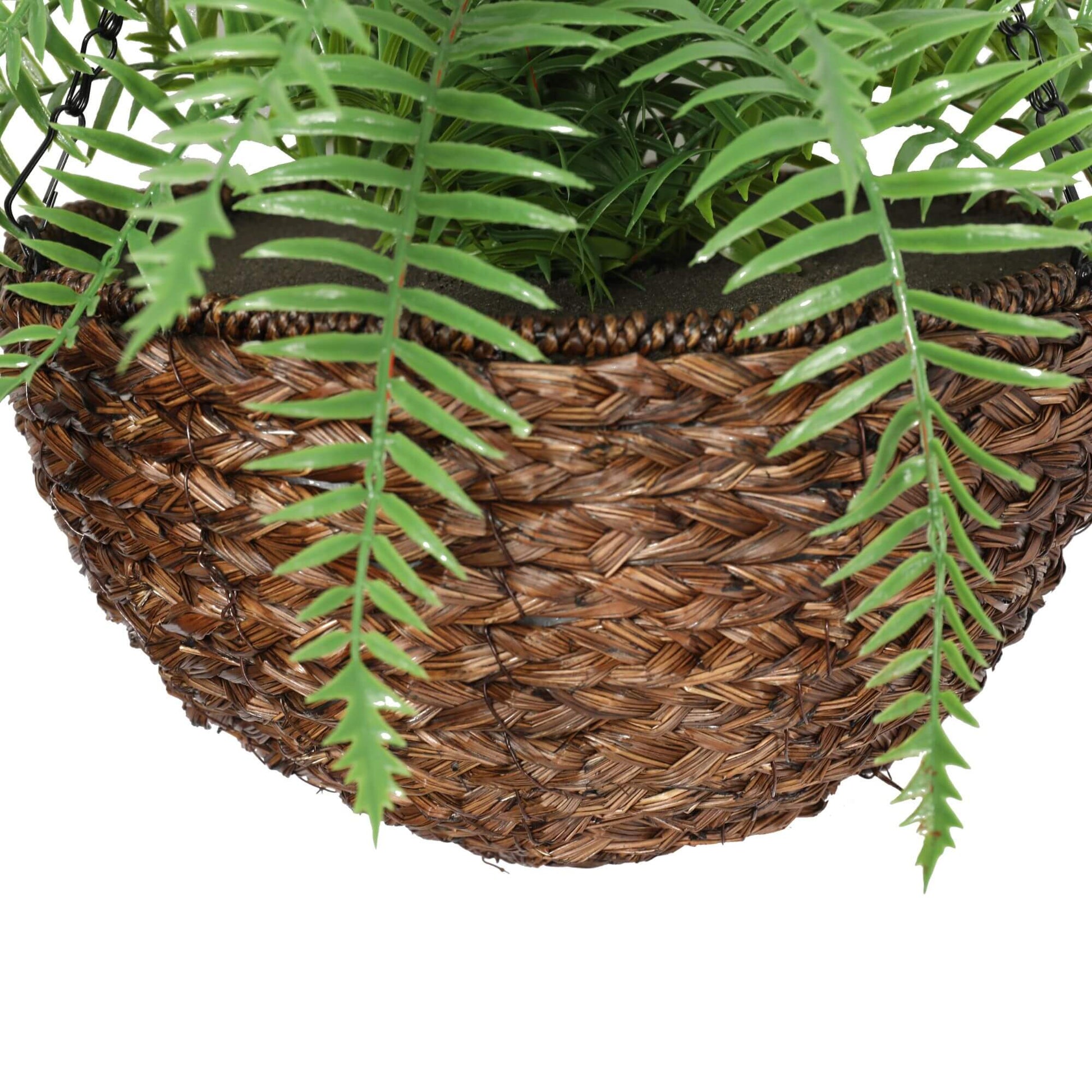 Medium Artificial Hanging Basket (Fern Hanging Basket) UV Resistant