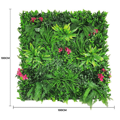 Luxury Pink Sensation Artificial Living Wall / Green Wall 40" x 40" 11SQ FT Commercial Grade UV Resistant