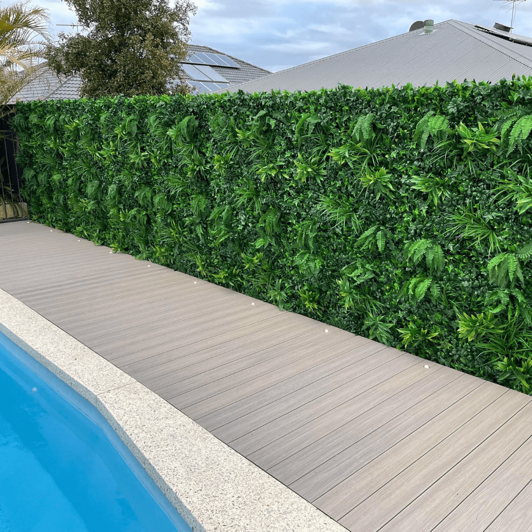 Luxury Green Tropics Artificial Living Wall / Green Wall 40" x 40" 11SQ FT Commercial Grade UV Resistant