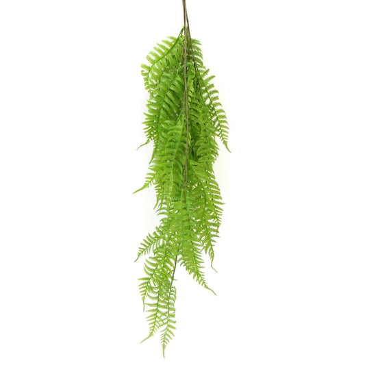 Hanging Fresh Green Boston Fern, UV Resistant, 80cm