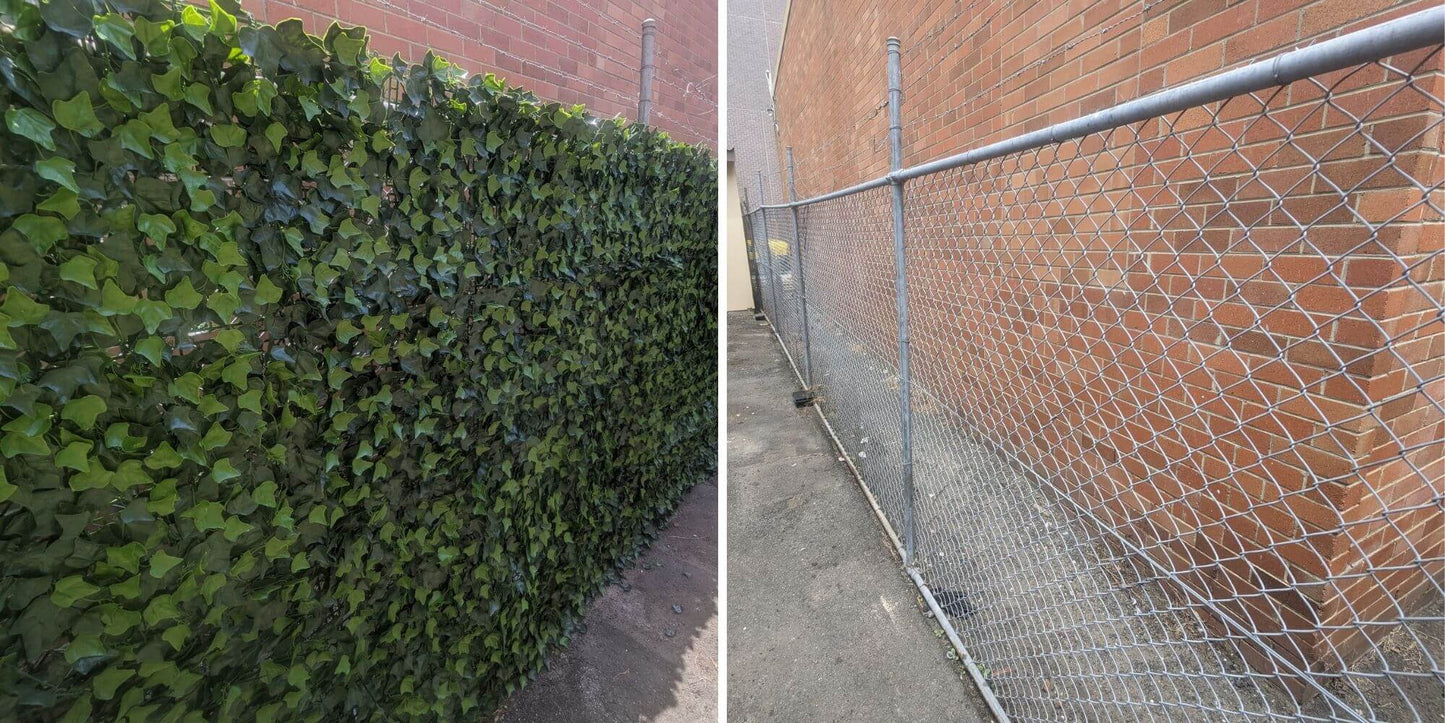 Sample Panel Artificial Boston Ivy Green Wall (Small Sample) Commercial Grade UV Resistant