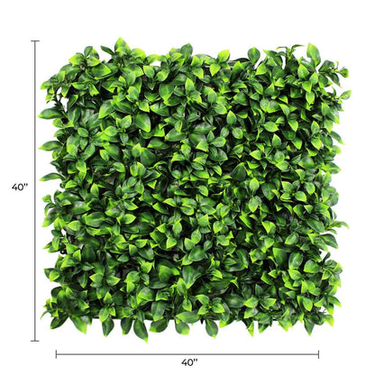 Jasmine Artificial Green Wall Set of 3 Pieces (40" x 40" Mats) 33SQFT Commercial Grade UV Resistant