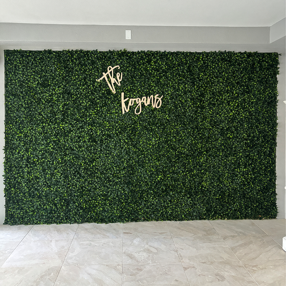 Jasmine Artificial Green Wall 40" x 40" 11SQFT Commercial Grade UV Resistant