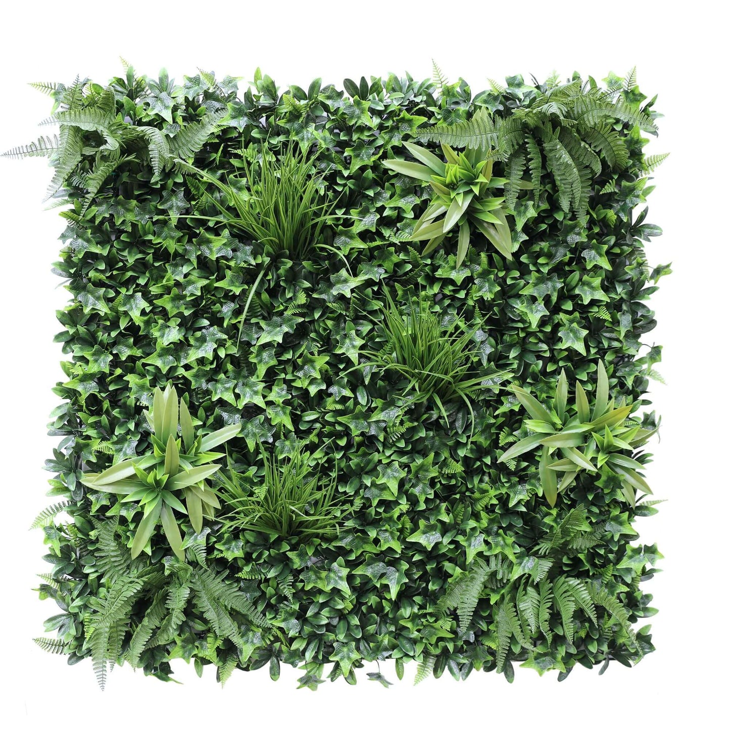 Luxury Green Tropics Artificial Living Wall / Green Wall 40" x 40" 11SQ FT Commercial Grade UV Resistant