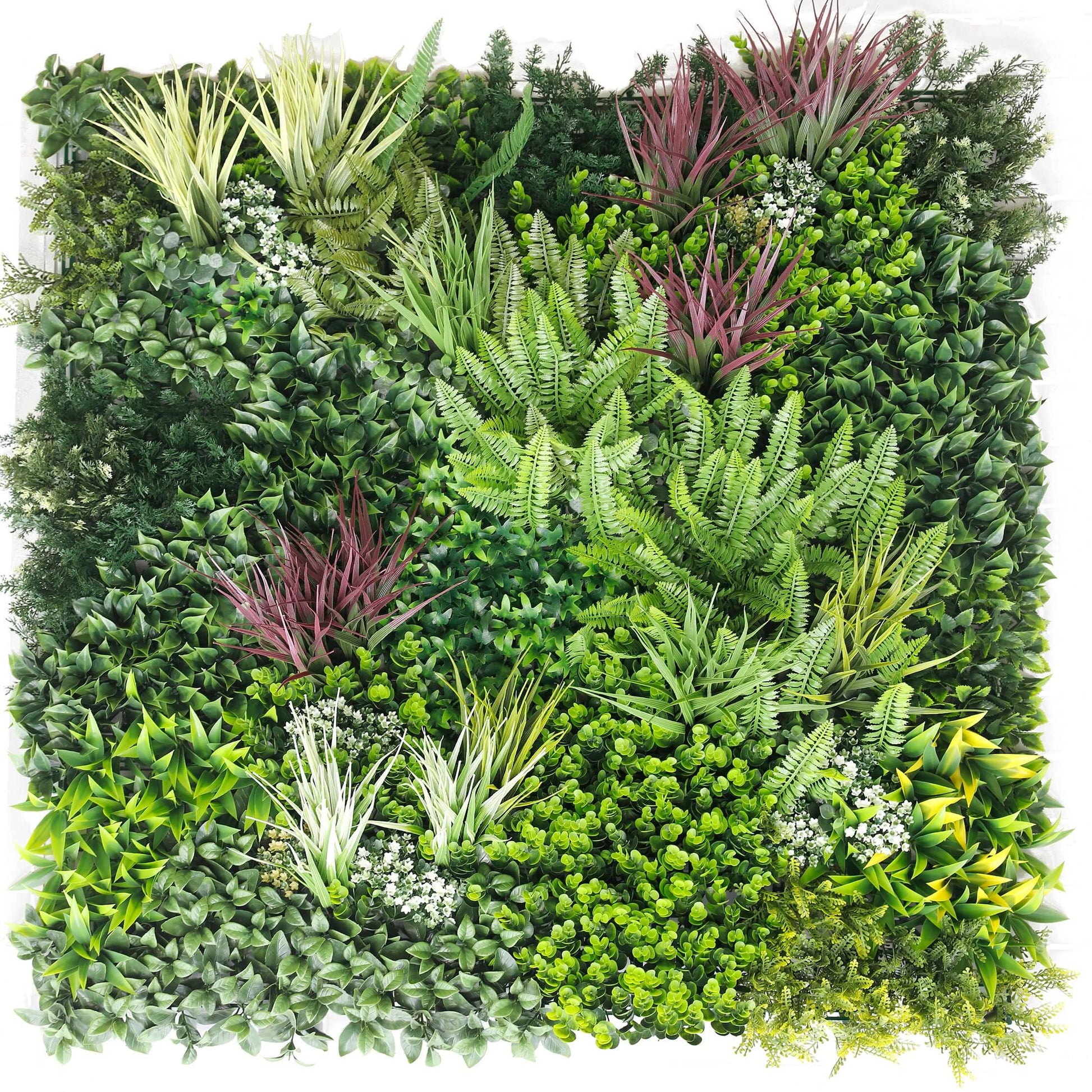 Luxury Urban Greenery Artificial Vertical Garden 40" x 40" 11SQ FT Commercial Grade UV Resistant