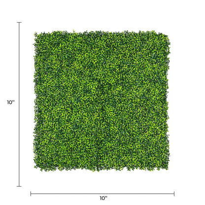 Sample Panel of Mixed Artificial Boxwood Wall (Small Sample) Commercial Grade UV Resistant