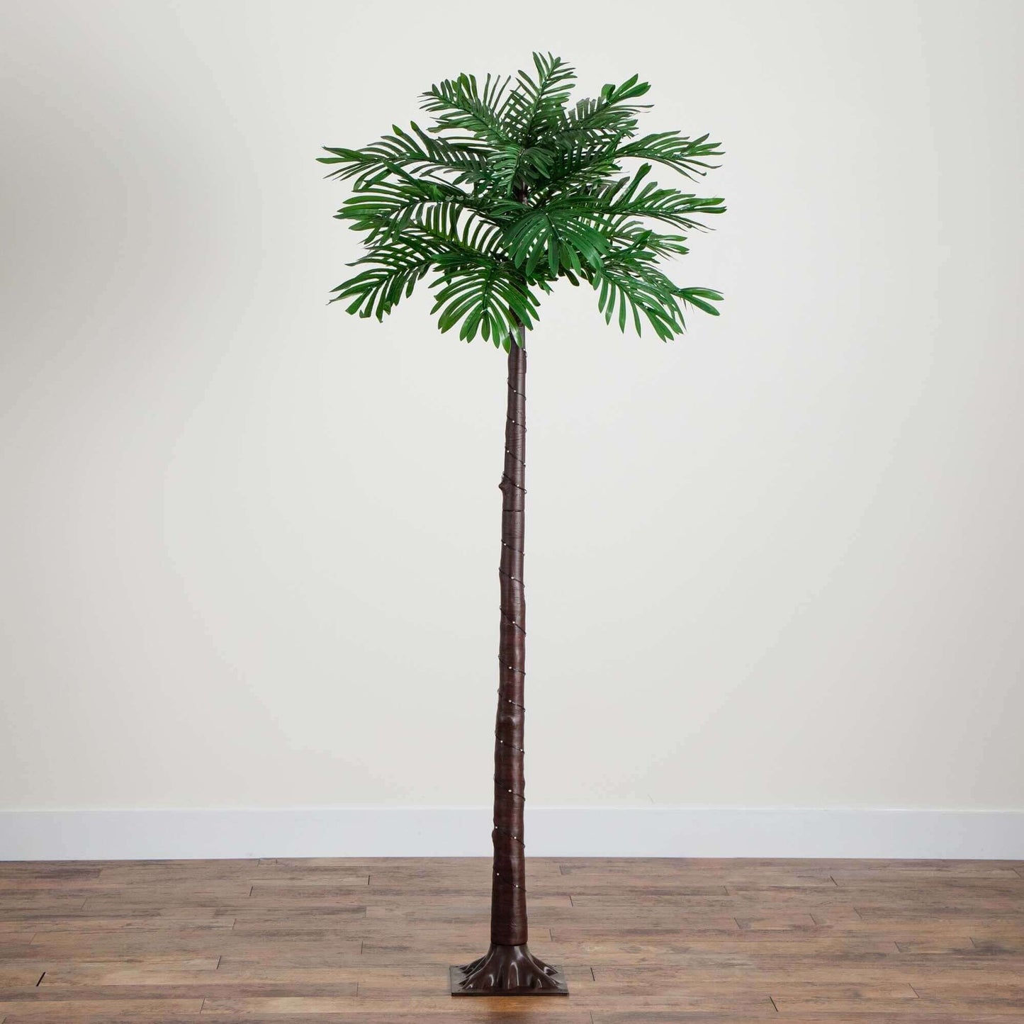 6ft UV Resistant Lighted Artificial Palm Tree with 206 Warm White LED Lights (Indoor/Outdoor)