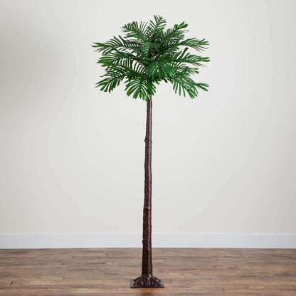 6ft UV Resistant Lighted Artificial Palm Tree with 206 Warm White LED Lights (Indoor/Outdoor)